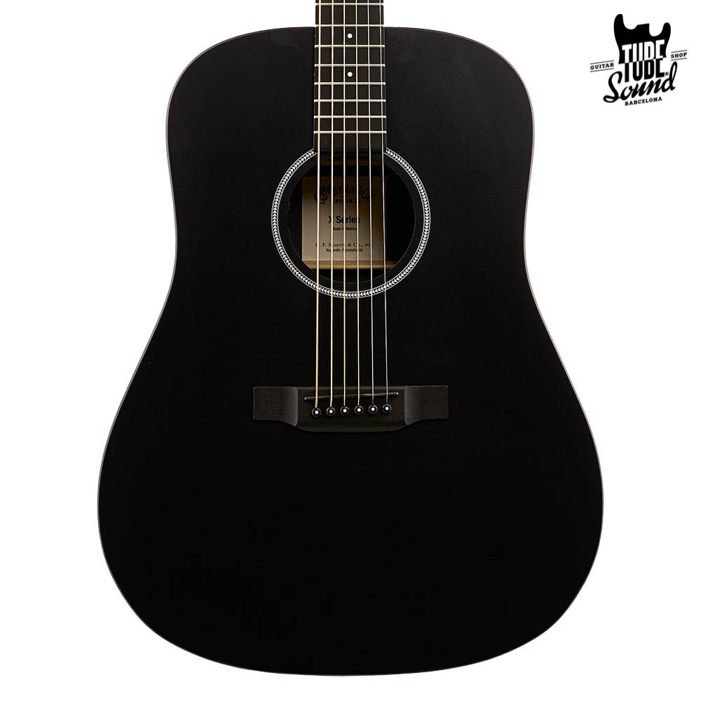 martin dxae black acoustic guitar